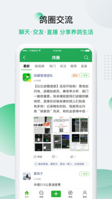 中国信鸽信息网在线拍鸽APP免费下载