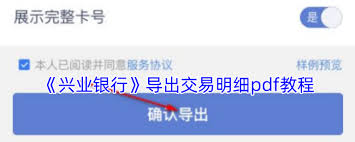 兴业银行如何导出明细pdf,兴业银行怎样导出明细pdf格式文件